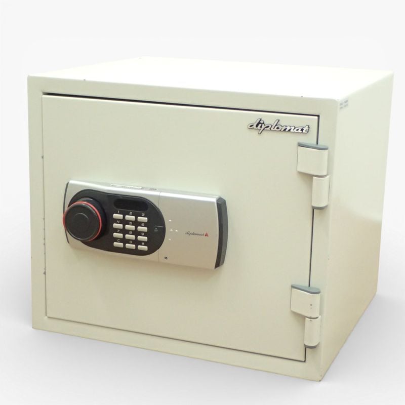 デイプロマット 耐火金庫 119EN88WR グレー 19L 耐火耐水 デジタルテンキー 中古 EG19234 家財おまかせ便 配送サイズ120