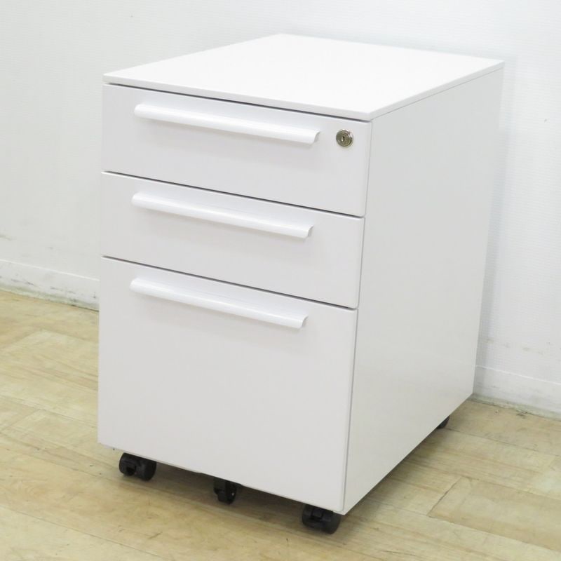 KOKUYO is 三段ワゴンキャスター ホワイト コクヨ KOKUYO iSデスクシステム 3段ワゴン SD-GT46T3SAWN ホワイト