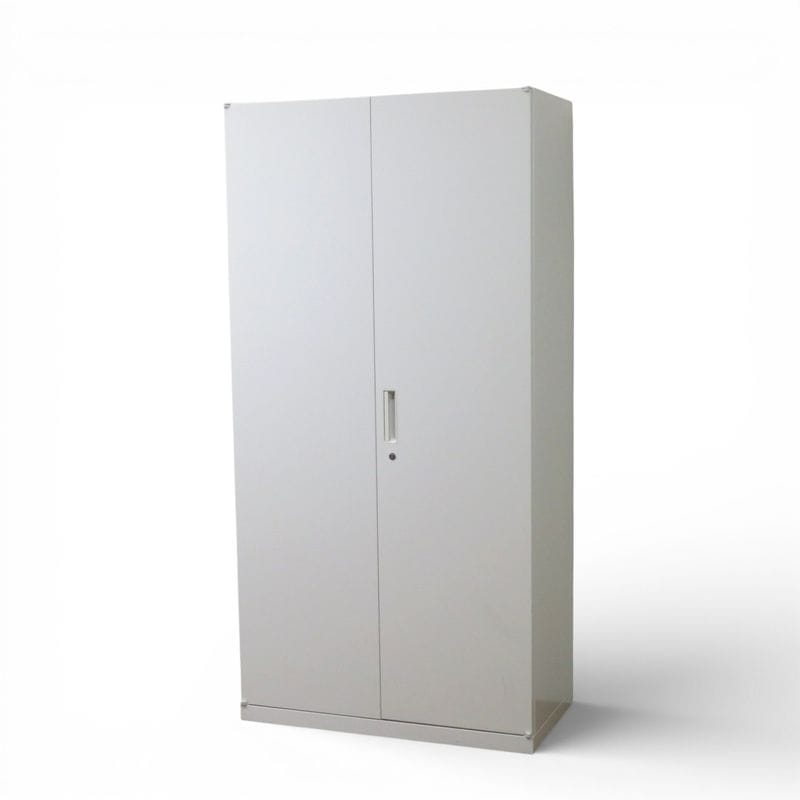 ナイキ 両開き書庫 A240415-NIK 5段棚 ホワイト W899 D450 H1800 ハイキャビネット 中古オフィス家具 AG19686 配送サイズ350