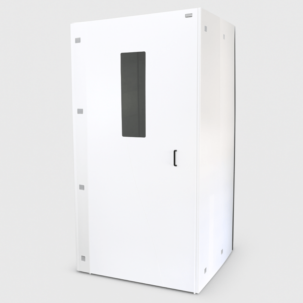 【展示品】サンワサプライ 個人ブース W1100 D1100 H1950 100-SHB001 ホワイト ワークブース 中古 YH19695 配送サイズ350