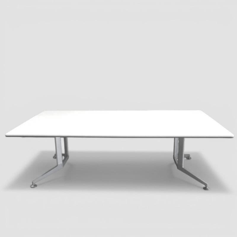 【中古】コクヨ 大型ミーティングテーブル W2400 D1200 H720 WTT-302PAW ホワイト 大会議テーブル KK19729 中古オフィス家具