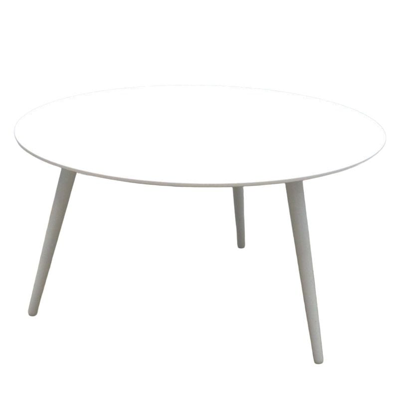 丸テーブル(ローテーブル) ホワイト カフェテーブル ラウンドテーブル コーヒーテーブル 中古 KK19755 配送サイズ220