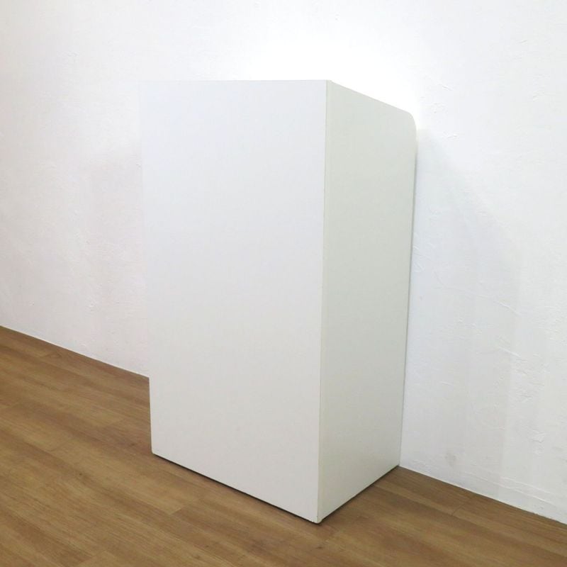 オフィスコム 演説台 SHEI W600 D400 H1100 ホワイト 講演台 受付台 中古 AG19502 配送サイズ220