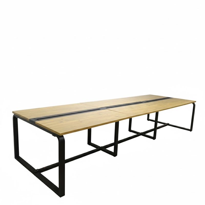 オフィスコム フリーアドレスデスク メティオ W3600 D1200 H720 HBDK-FL3612 ナチュラル 連結デスク AG19570 中古オフィスデスク 