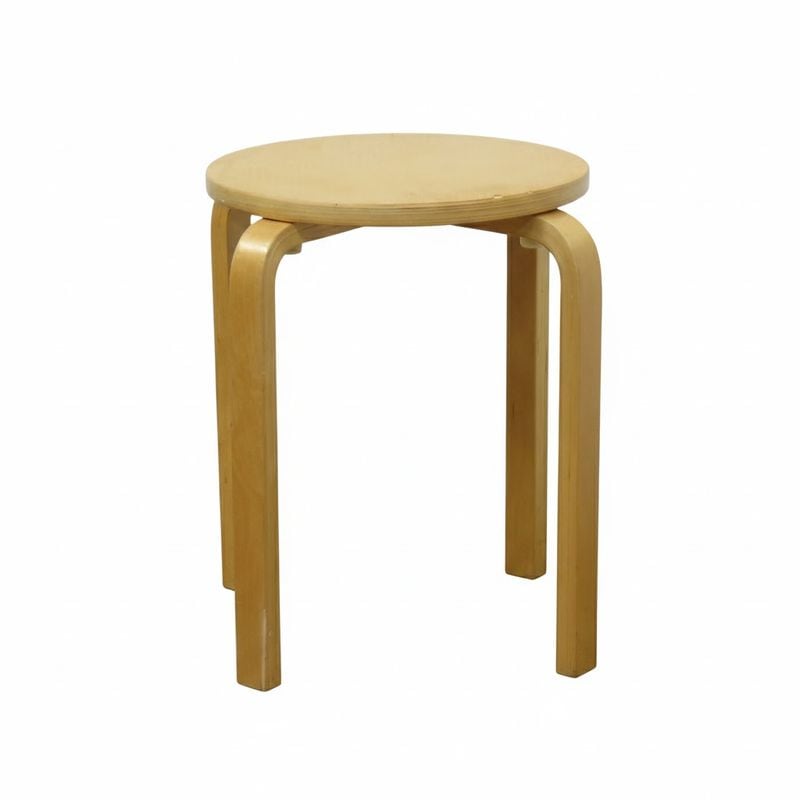 良品計画 無印 木製スツール ナチュラル 直径410mm 高さ420mm 丸椅子 スタッキング インテリア 中古 AG19854 配送サイズ140