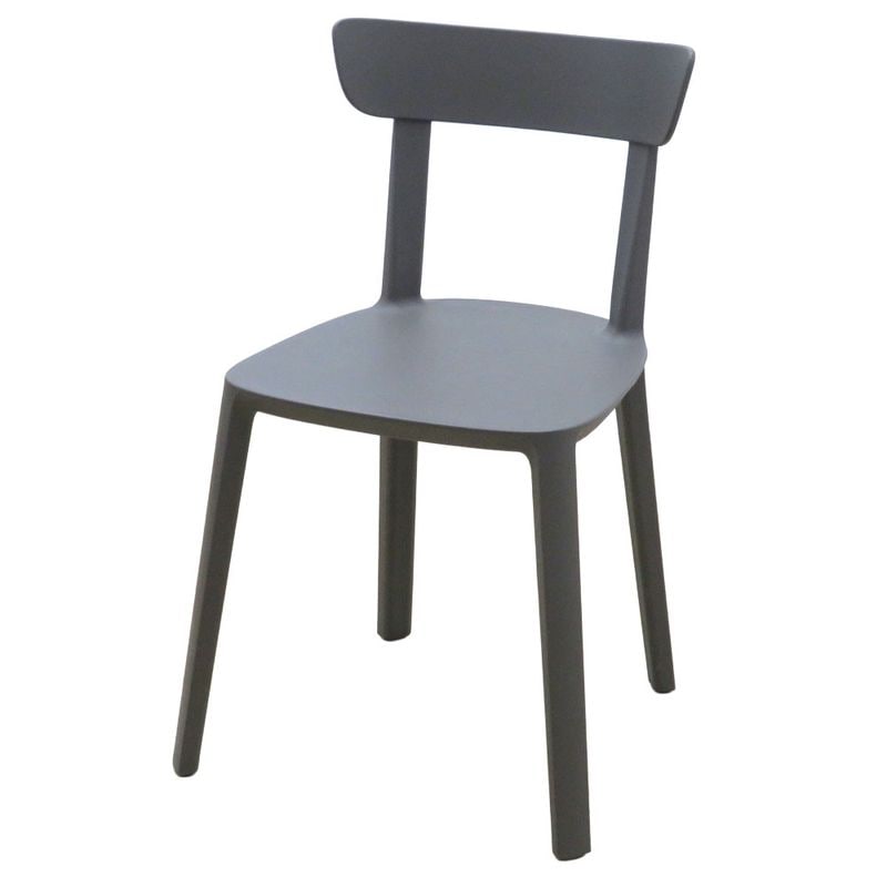 TOOU カドレアチェア ミーティングチェア グレー 肘無し ポリプロピレン製 デザイナーズ家具 中古 EG19931 配送サイズ200