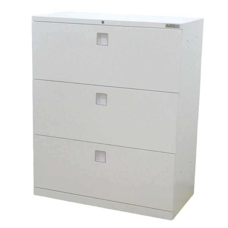 Ceha チェハ ハイキャビネット スライド書庫 蛇腹式 ホワイト 両開き