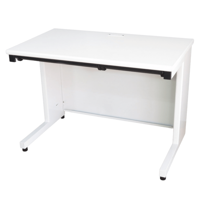 プラス 平デスク フラットライン SP-T106 WH W1000 Ｄ600 ホワイト 事務机 オフィスデスク YH19255-1 中古 配送サイズ300