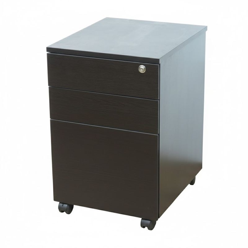 3段ワゴン ダークブラウン 収納ワゴン インサイドワゴン サイドキャビネット 中古 AG19833 配送サイズ180