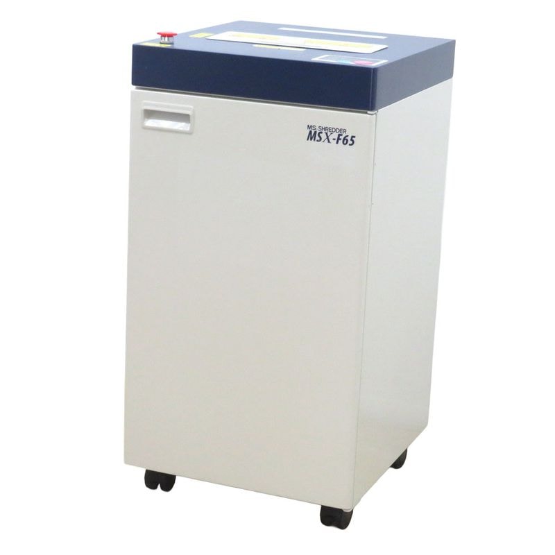 明光商会 シュレッダー MSシュレッダー MSX-F65 ホワイト 業務用 A3対応 パワークロスカット 中古 KK19935 配送サイズ220 家財おまかせ便