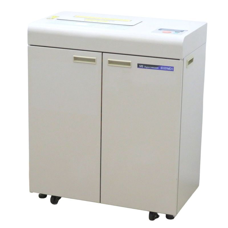 明光商会 シュレッダー MSデジタルシュレッダー ID331MDS グレー 業務用 A3対応 スパイラルカット 中古 KK19936 配送サイズ200 家財おまかせ便