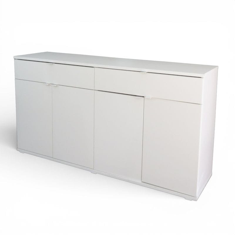 IKEA サイドボード書庫 ヴィーハルス ホワイト キャビネット 書庫 書類棚 収納棚 中古 YH20001 配送サイズ300