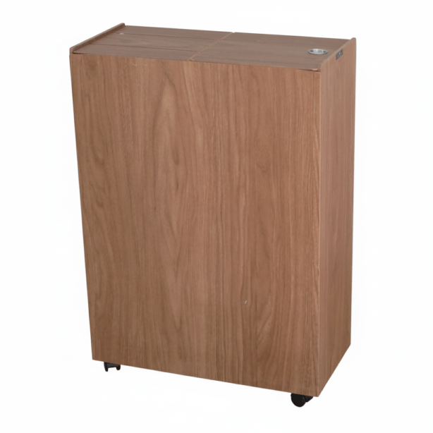 TATSU-CRAFT(橋本達之助工芸) ダストボックス バスクグランデペール 1段 ブラウン 45L ゴミ箱 ごみ箱 中古 YH20002 配送サイズ140