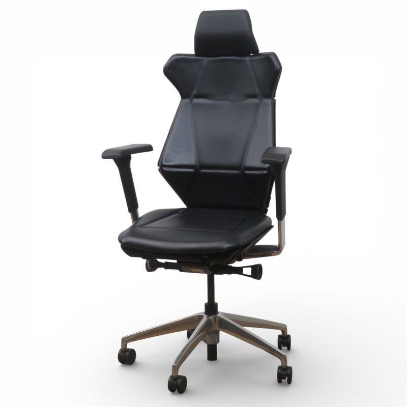 イトーキ  オフィスチェア フリップフラップ KF-827DG-ZT T1 ブラック 可動肘付き DG張地 ハイバック ヘッドレスト AG19981 EG19981 中古 配送サイズ300