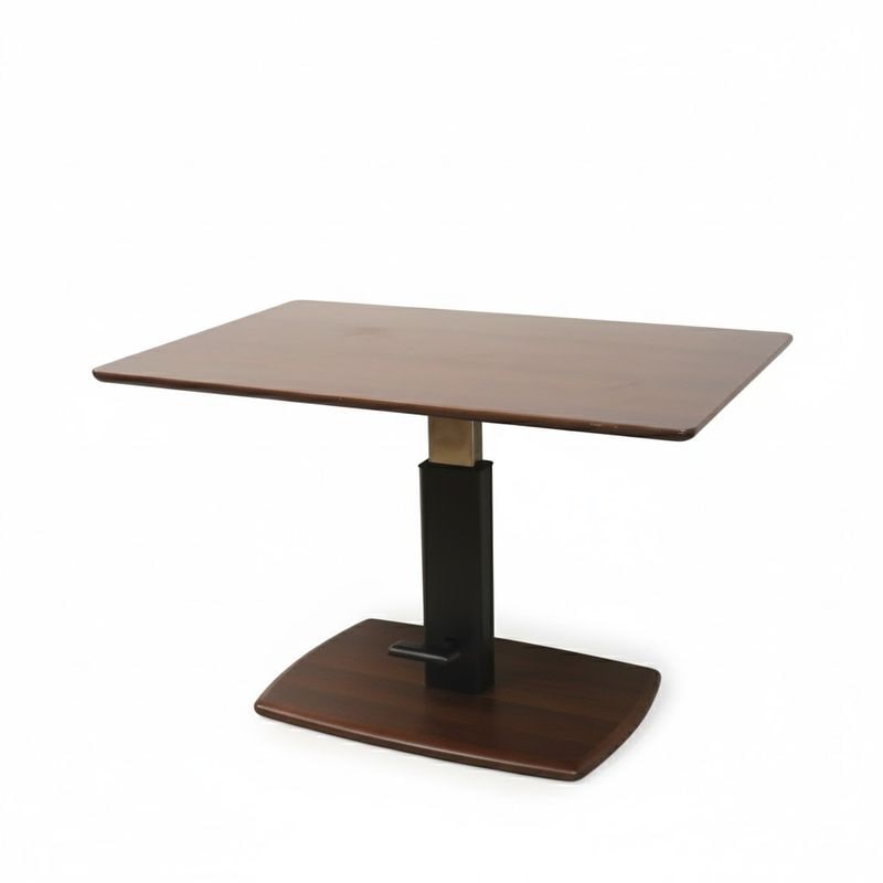 TOHMA クアトロダイニング昇降テーブル W1200 D800  ウッド ダイニングテーブル リビングテーブル AG19576 中古 配送サイズ300