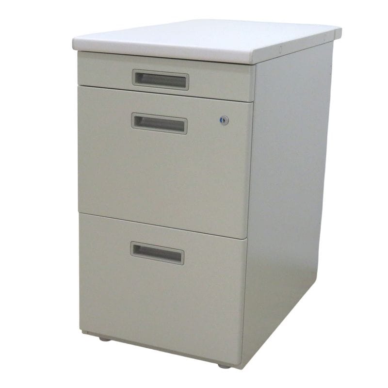 中古3段キャビネット　コクヨ　オフィス用 コクヨ KOKUYO BSシリーズ SDE-BSNC73F1N 3段脇机 袖机 H700 サイド