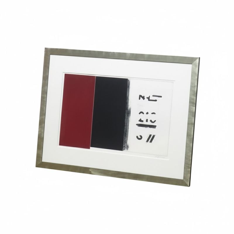 【正規品】絵画 Sergi Aguilar Silent2 アートフレーム オフィスインテリア オフィスアクセサリー 中古 AG19371 配送サイズ200