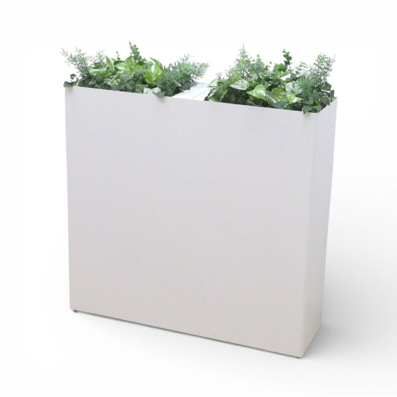 コクヨ フェイクグリーン パティオ APBH-PT0807-SAA1 ホワイト コンセント6個付き 片側キャスター付き 中古 KK20057 配送サイズ250