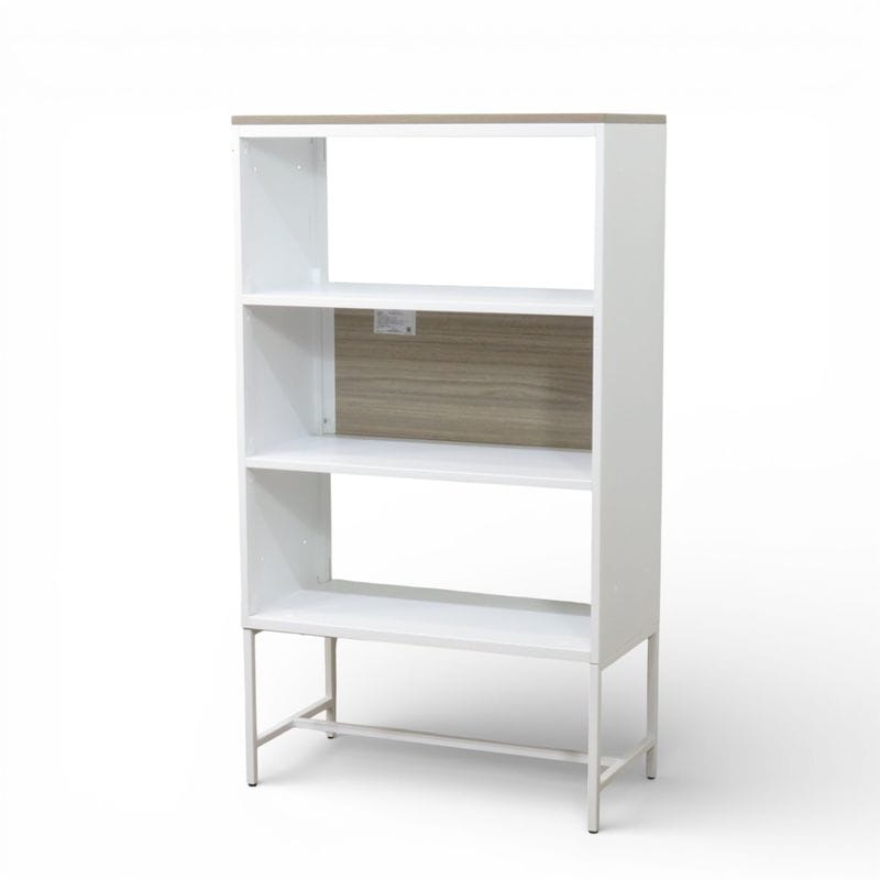 【展示品】弘益 オープンラック WS-OA105 ナチュラル/ホワイト W800 D400 H1420 キャビネット ディスプレイラック 中古 AG20101 配送サイズ300