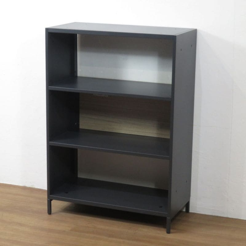 【展示品】弘益 オープンラック WS-OA105 ナチュラル/ブラック W800 400 H1150mm キャビネット ディスプレイラック 中古 AG20103 配送サイズ300