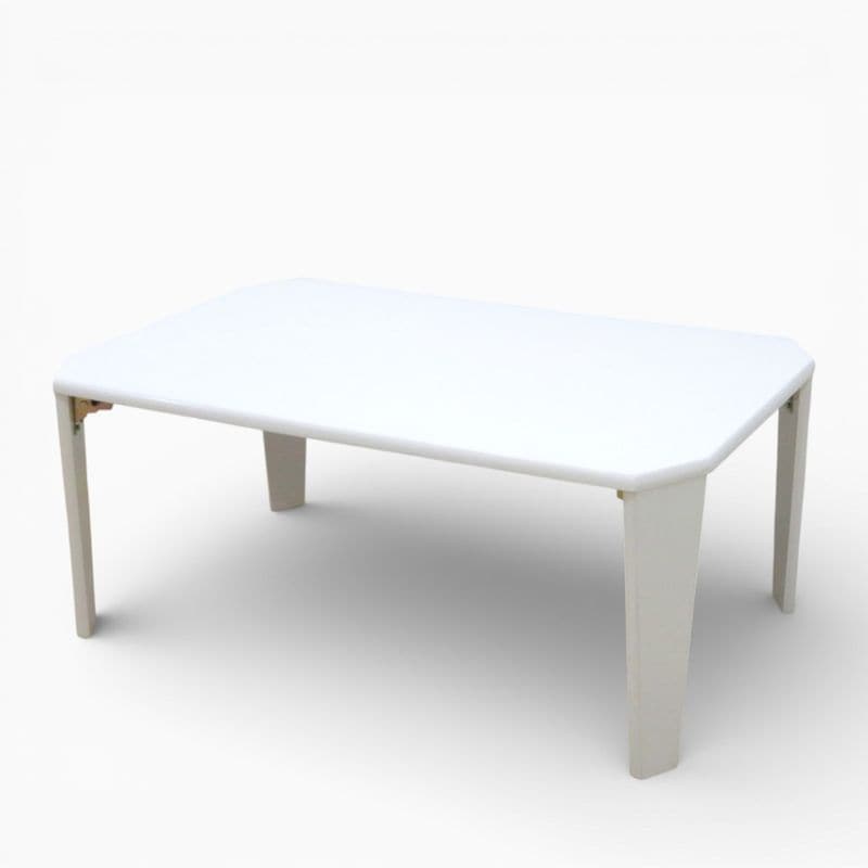 エイ・アイ・エス ローテーブル 八角鏡面テーブル SRHP-4WH ホワイト 折りたたみ 折れ脚テーブル 中古 KK20269 配送サイズ180