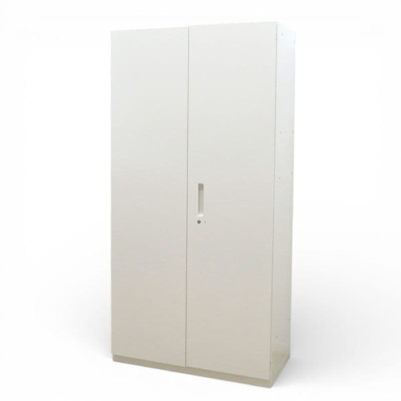 プラス ワードローブキャビネット L6-180L ホワイト 可動棚 ハンガーパイプ 鍵有り 中古 KK20233 配送サイズ350