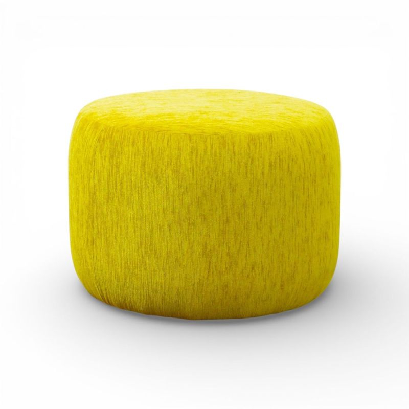 スツール PLAT-ST06 イエロー 丸椅子 腰掛け オットマン 中古 AG20100 配送サイズ200