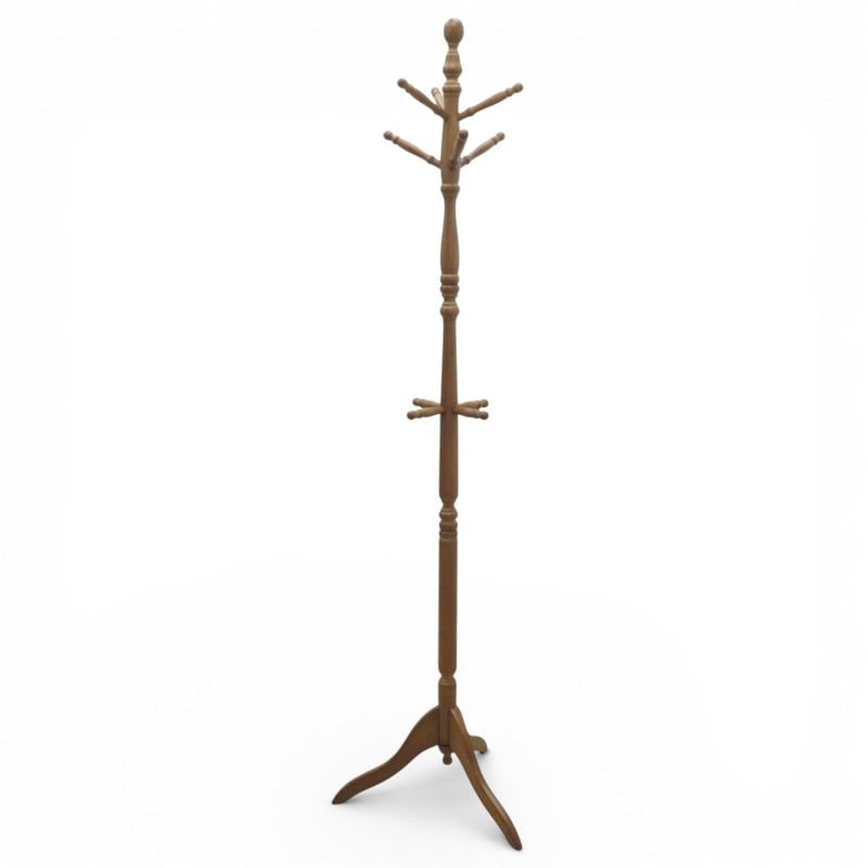 コートハンガー 木製 ウッド 木目 ハンガーラック W500 D460 H1820 収納 インテリア小物 KK20173 中古 配送サイズ300