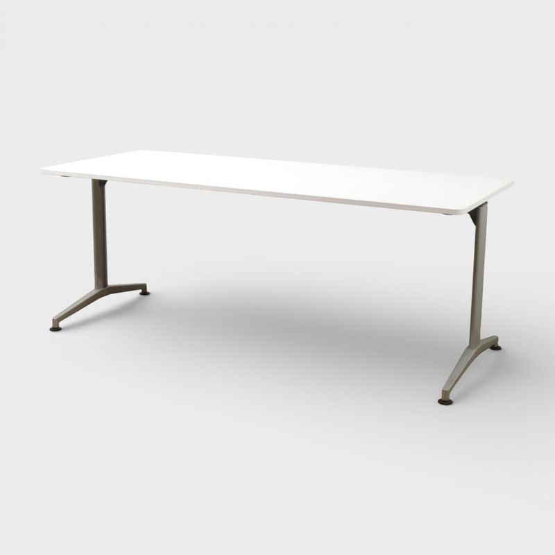 【中古】イトーキ ミーティングテーブル W1800 D750mm DEシリーズ DDEP-187T-W9 ホワイト 会議テーブル  中古オフィス家具 AG20149