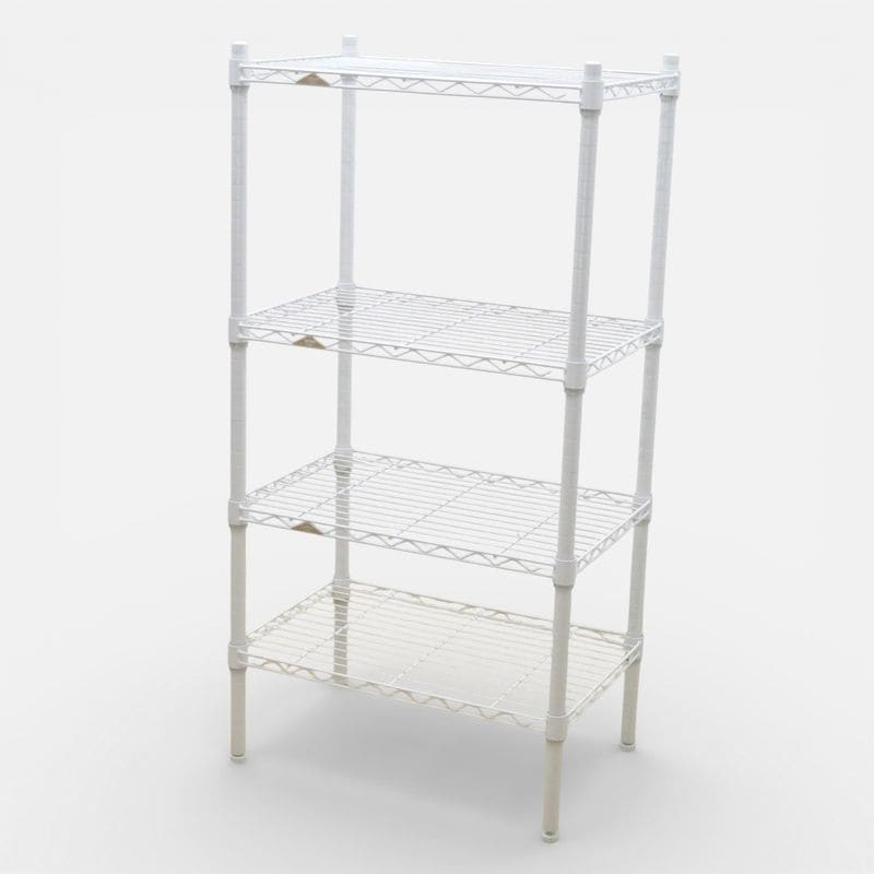 イケア IKEA カラックス オープンシェルフ 2列2段 ボックス2個付き