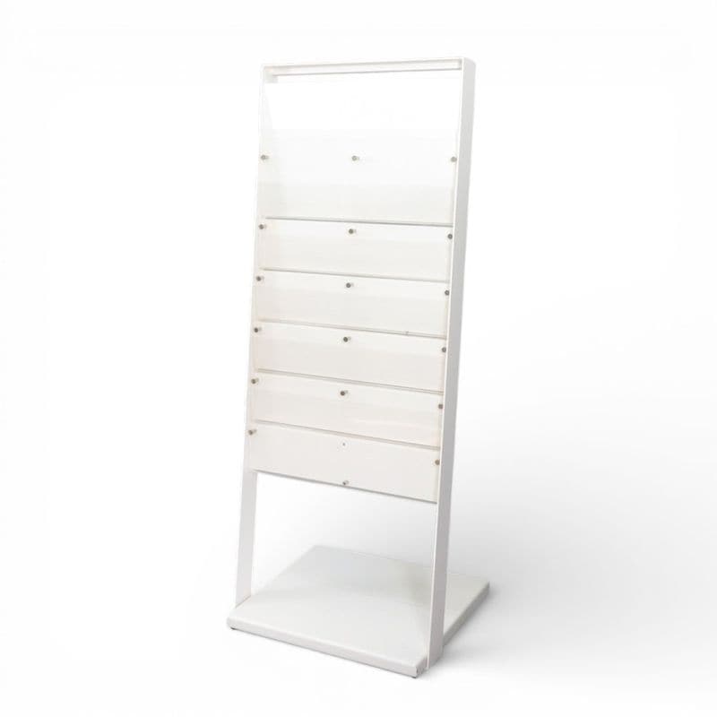 マガジンラック W500 D410 H1265 ホワイト パンフレットラック 本棚 YH20022 中古 配送サイズ240