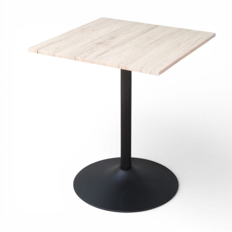 荻原 カフェテーブル W600 D600 H700 角テーブル LT-4919 ナチュラル ダイニングテーブル 中古 YH20023 配送サイズ220