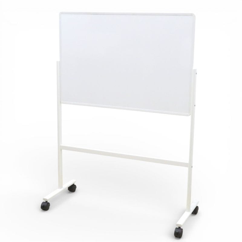 プラス 両面ホワイトボード VS2-23DSJ ホワイト W876×H576 2018年製 自立式 移動式 キャスター ペントレー 白板 KK20207 中古 配送サイズ300