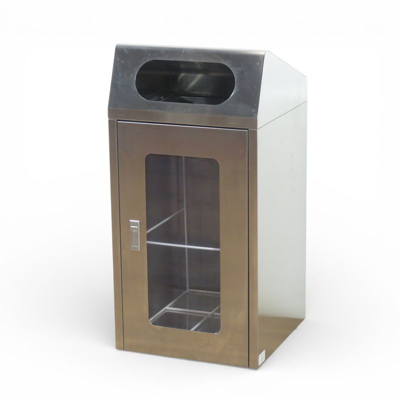 プラス クリーンリサイクルボックス 幅420 奥行420 高さ860mm ステンレス製 ダストボックス ゴミ箱 AG20343 配送サイズ200