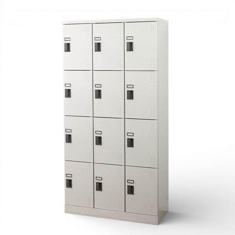 コクヨ 12人用ロッカー SLK-HT12LF1 ニューグレー W900 D380 H1790 3列4段 個人ロッカー 荷物入れ 中古 AG20361 配送サイズ350