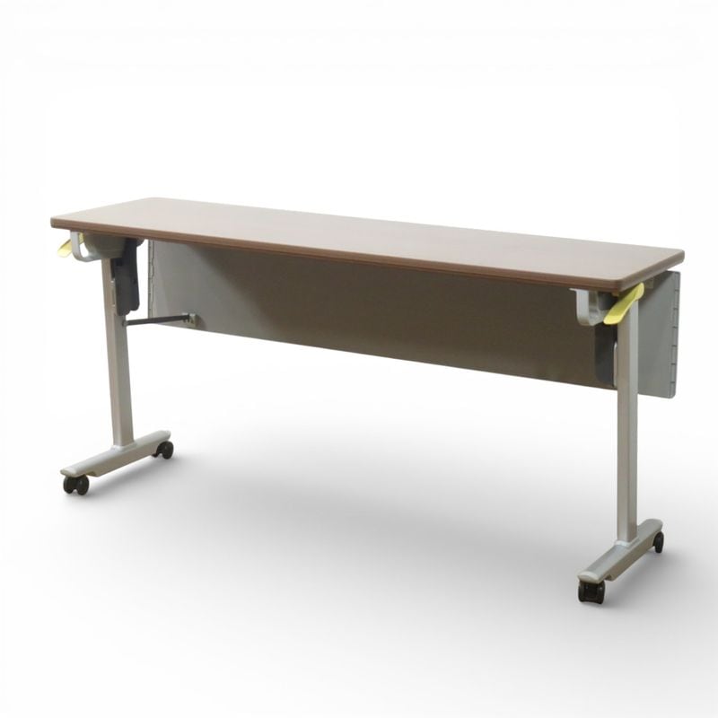 コクヨ スタックテーブル リスマ KTT-1102M55N3 ブラウン 幅1500mm 奥行450mm サイドスタック 中古 AG20482 配送サイズ300