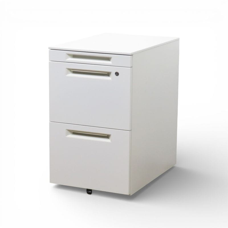 【展示品】弘益 3段デスクワゴン WS-IN3 ホワイト  収納ワゴン インサイドワゴン サイドキャビネット 中古 AG20092 配送サイズ180