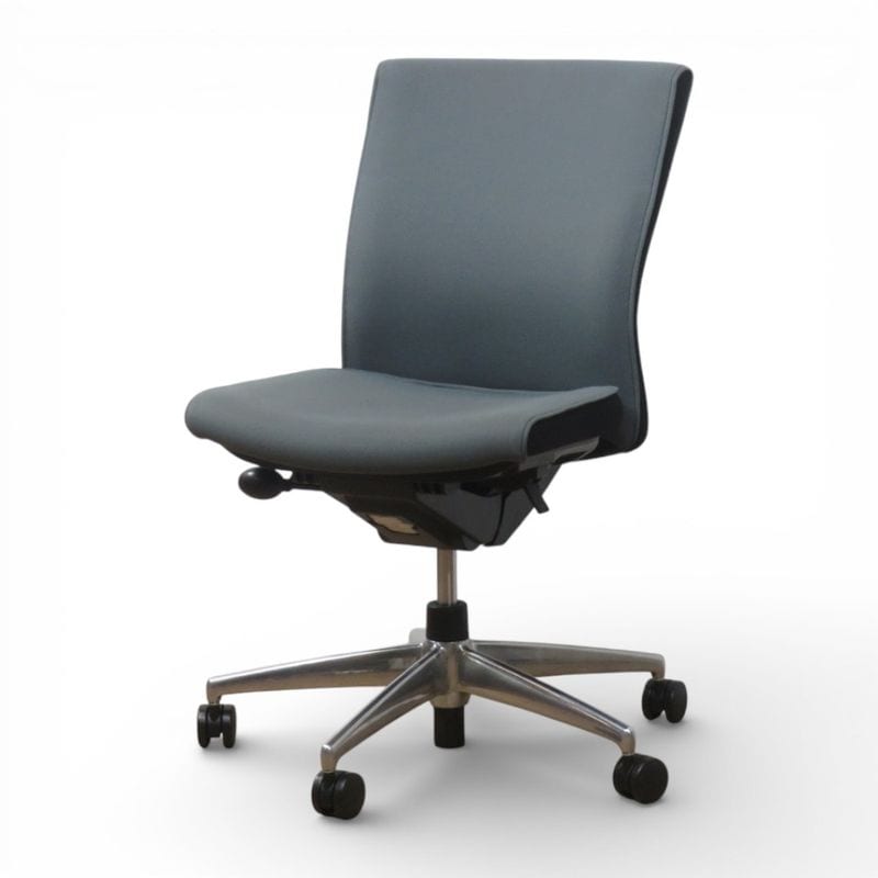 コクヨ オフィスチェア プント CRS-G2420F6 グレー 事務椅子 肘無し ローバック リクライニング 布張り 中古 AG20481 配送サイズ220