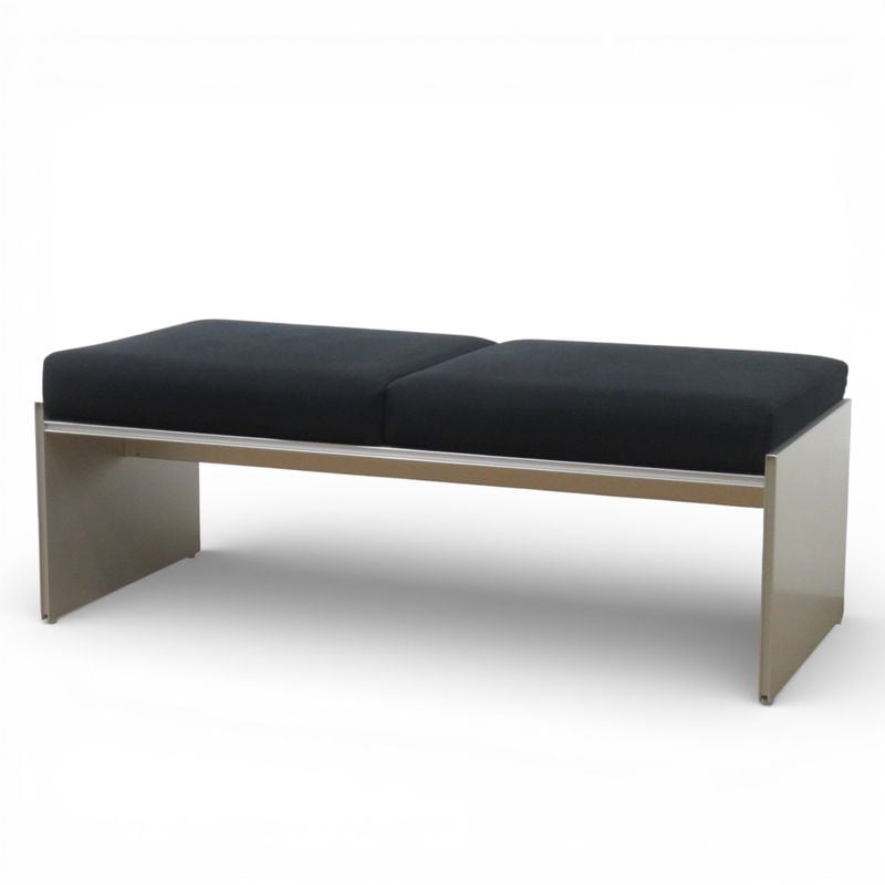 カッシーナ ixc. AIR FRAME 3001ベンチ2P 2人用ベンチ ブラック 2人用 ロビーソファ 長椅子 エントランス 待合室 中古 AG20160 配送サイズ220