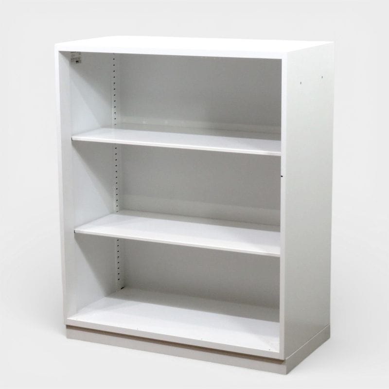 コクヨ オープン書庫 エディア BWUH-K59SAW ホワイト 幅900mm 奥行450mm 高さ1100mm キャビネット 収納庫 書類棚 中古 AG20483 配送サイズ300