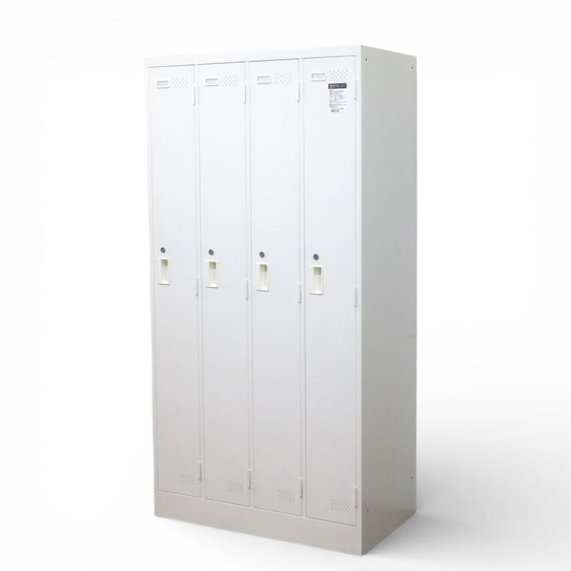 コクヨ 4人用ロッカー LK-N4SAW ホワイト W900 D515 H1790 個人ロッカー 中古 AG YH20488 配送サイズ350
