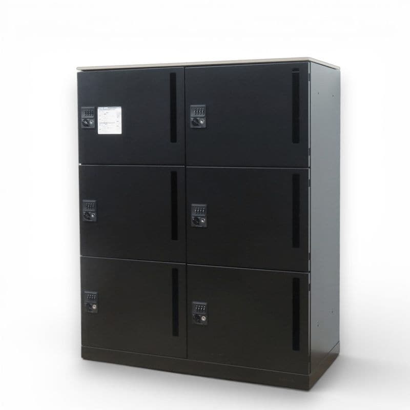 オカムラ レクトライン 4Z31CR ZH25 6人用パーソナルロッカー  個人ロッカー ダイヤル錠  中古 EG20337 配送サイズ300