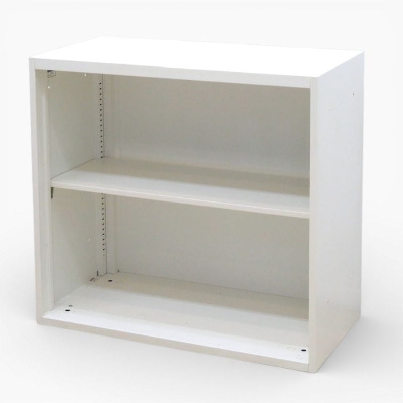 オカムラ オープン書庫 ホワイト ヴィラージュ 8VS76S Z924 W800 D400 H750 ロータイプ 中古 KK20405 配送サイズ220