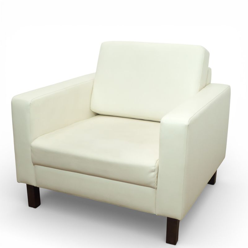 1人用ソファ ホワイト ロビーソファ 中古 EG19975 配送サイズ250