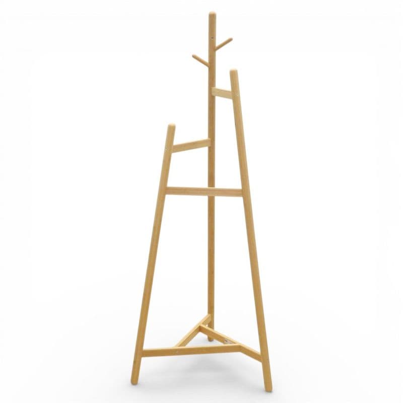 イケア モルスニング 木製ハンガーラック ナチュラル 竹使用 W540 D490 H1390 コートハンガー KK20506 中古 配送サイズ200