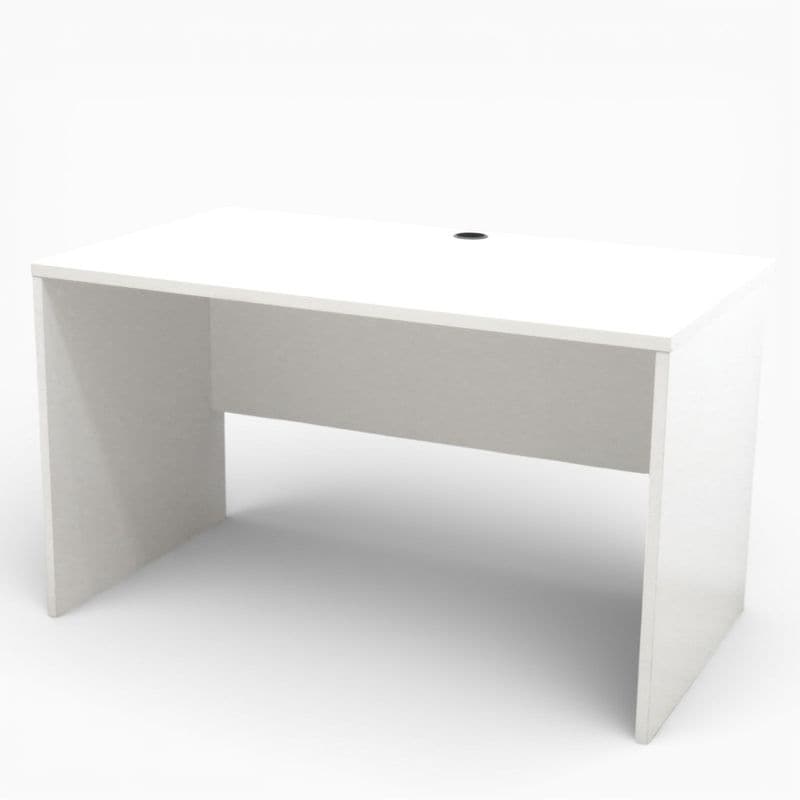 【中古】平デスク W1200 D700 H700ホワイト 木製デスク 組立て不要 オフィスデスク 中古オフィス家具 KK20409