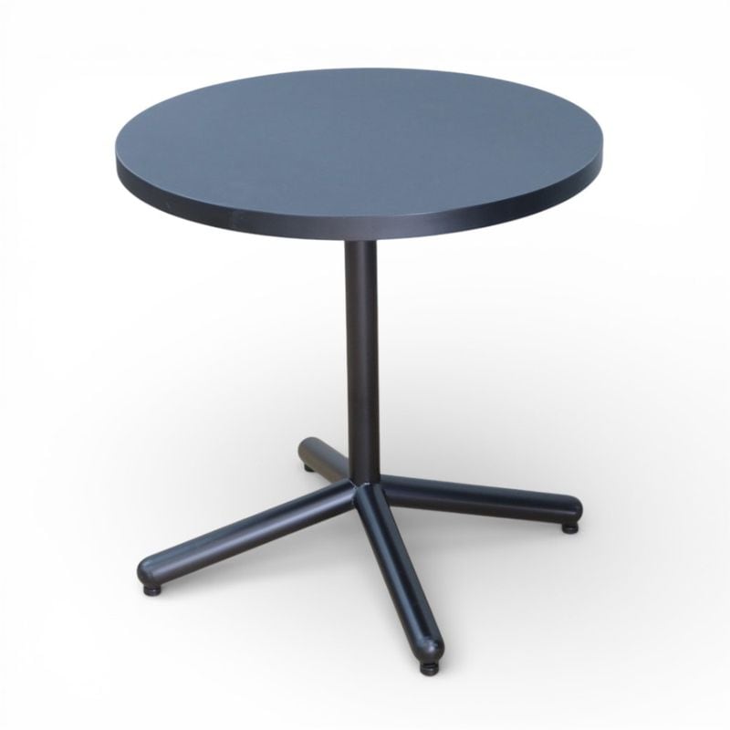 【中古】クオン 円テーブル 幅600 高さ600 ブラック カフェテーブル ラウンドテーブル 丸テーブル YH20385 中古オフィス家具