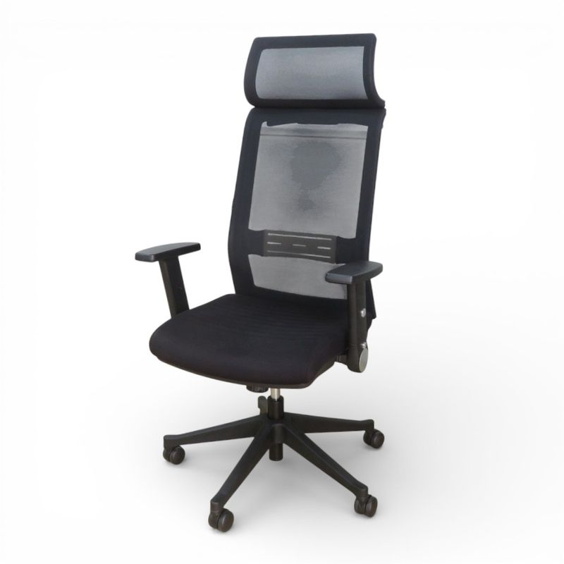 コイズミファニテック オフィスチェア JG-66381BK ブラック 肘付き シンクロロッキング ランバーサポート 中古 YH20446 配送サイズ300