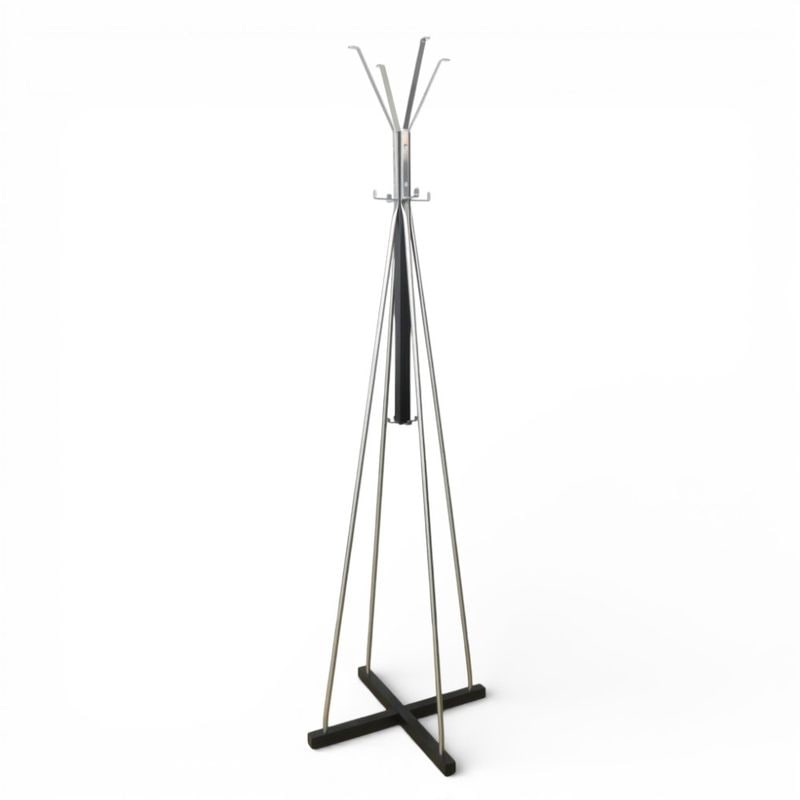 イケア ポールハンガー TJUSIG（シューシグ） 高さ193㎝ ハンガーラック シルバー コートハンガー 洋服掛け YH20393 中古 配送サイズ350