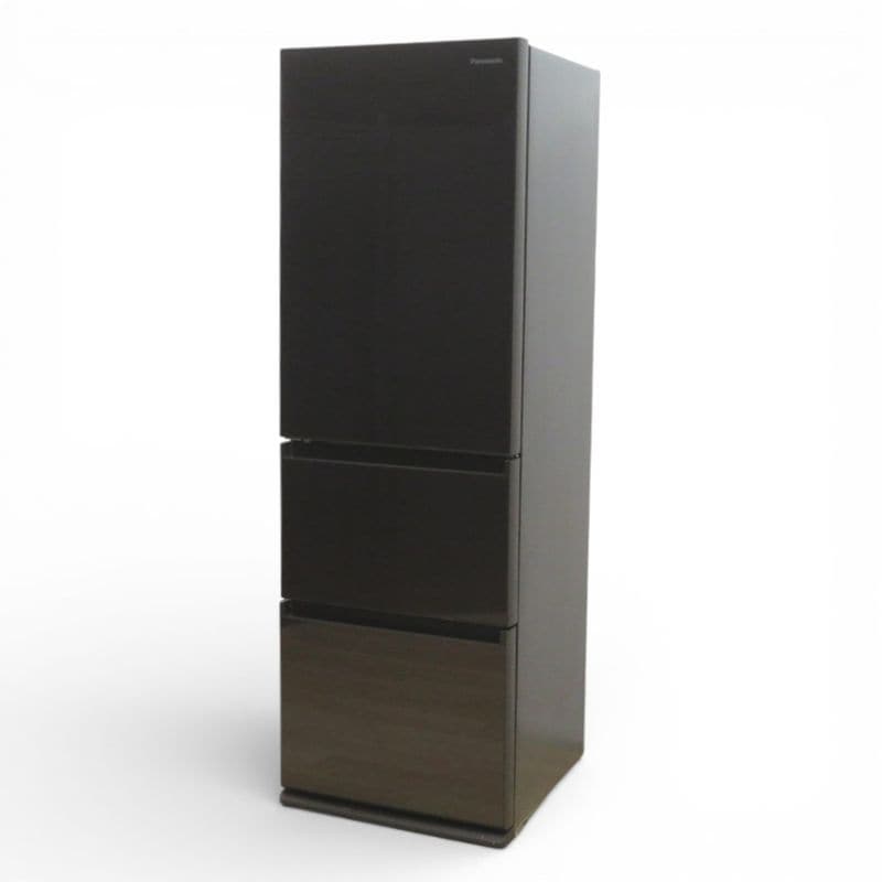 パナソニック 冷凍冷蔵庫 GNタイプ NR-C372GNL-T ダークブラウン 365L /3ドア /左開きタイプ 保存 エコナビ 中古 KK20222 配送サイズ350 家財おまかせ便
